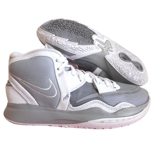 NIKE KYRIE INFINITY TB "WOLF GREY" WHITE‎ MID DO9616-001 Men's Size 18 NEW RARE - Picture 7 of 9